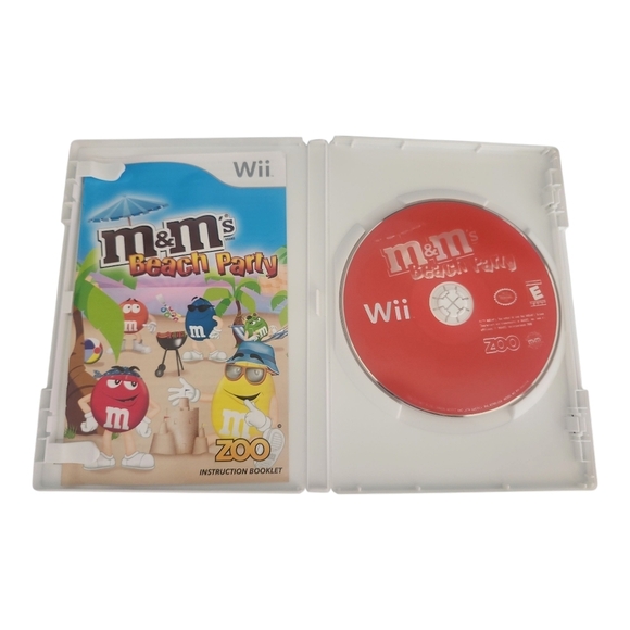 M&M’s Beach Party (Nintendo Wii) – Complete w/ Game Disc & Manual – Fun Mini-Gam - Picture 4 of 5
